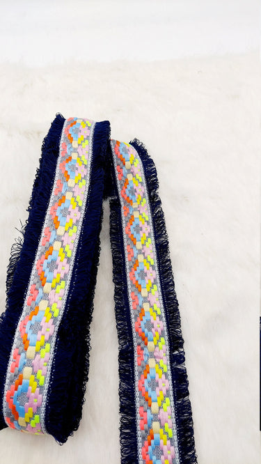 Kilim Pattern Trim, Tassels Threads Fringe Trim, Summer Trim